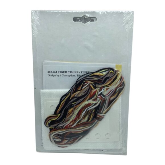 Janlynn Wildlife Series Tiger Cross Stitch Kit 5" X 7" 13-261 Roger Reinardy NEW - Picture 3 of 3